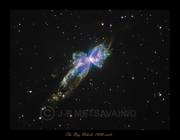 The "Bug Nebula", NGC6302, close up
