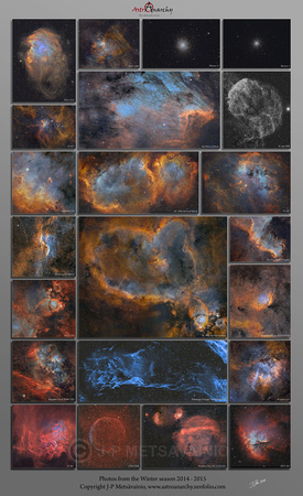 All my new astronomical photos from the Winter season 2014-15