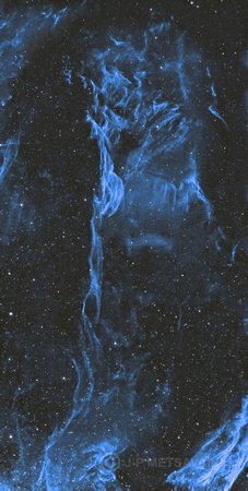 Pickering's Triangle in light of an ionized oxygen only.