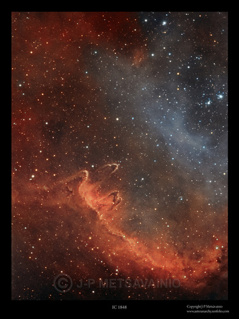 Soul Nebula, a closeup