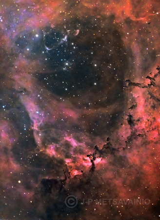 Rosette Nebula, RGB-colors