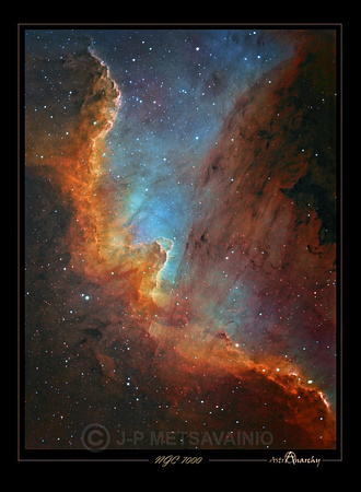 NGC 7000, the "North America" nebula closeup