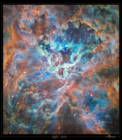 A closeup of the Tarantula Nebula, NGC 2070