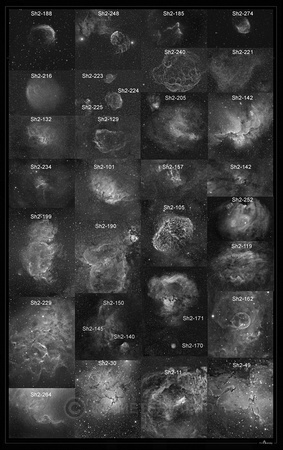 Sharpless catalog objects labeled