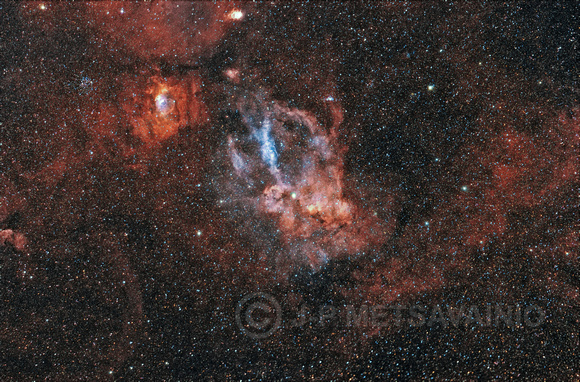 Sh2-157 and the Bubble Nebula