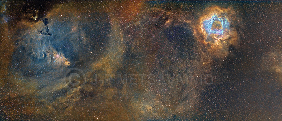 Panorama from Cone to the Rosette Nebula