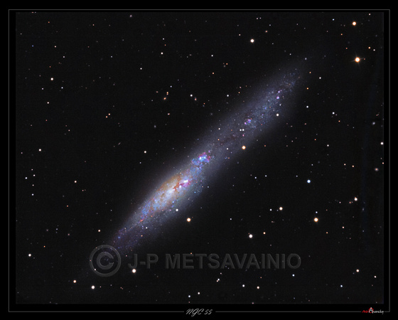 NGC 55, irregular galaxy in constellation Sulptor