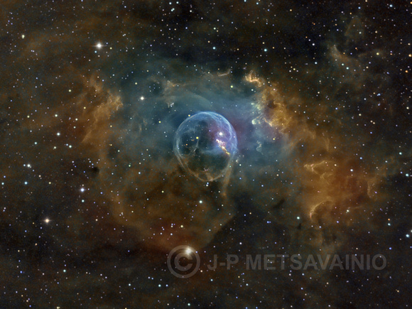 Bubble Nebula, a closeup