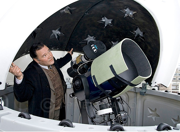 Me and my observatory, the old Meade setup.