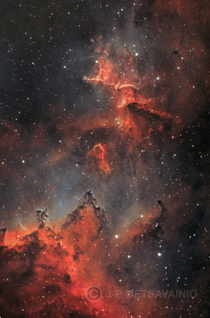 IC 1805, a two panel mosaic