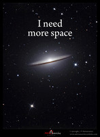 "I need more space" Messier 104, M104, the "Sombrero Galaxy"