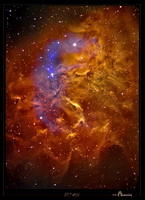 IC 405, Sh2-229 or Caldwell 31 also known as the "Flaming Star Nebula".