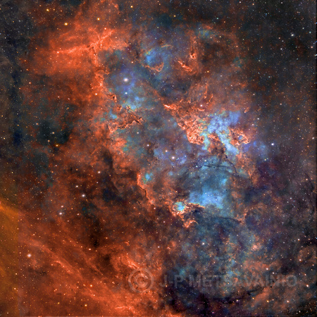 Sharpless 115 visual colors