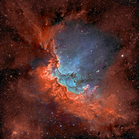 Wizard Nebula in visual colors