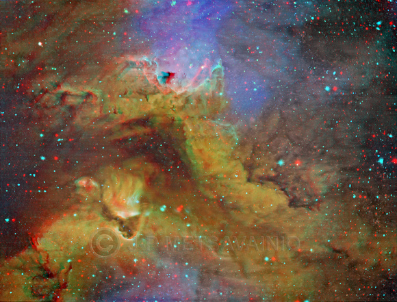 Soul Nebula, a closeup