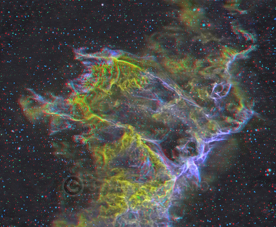 Veil Nebula, a closeup