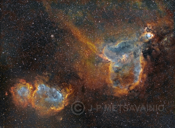 The Heart & Soul Nebulae, IC1805 and IC1848