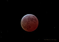 Moon eclipse, totality