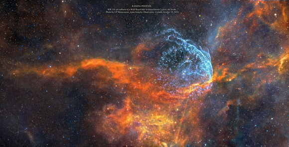 Rising Phoenix, Outburst of a star WR 134, as a poster