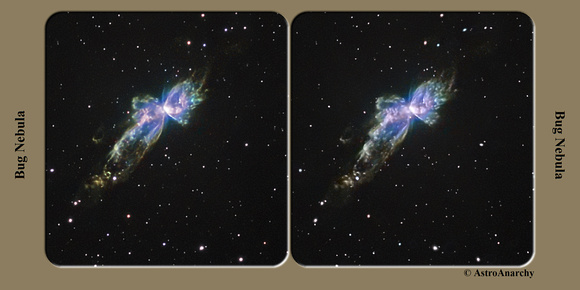 The "Bug Nebula", NGC6302, HST-palette