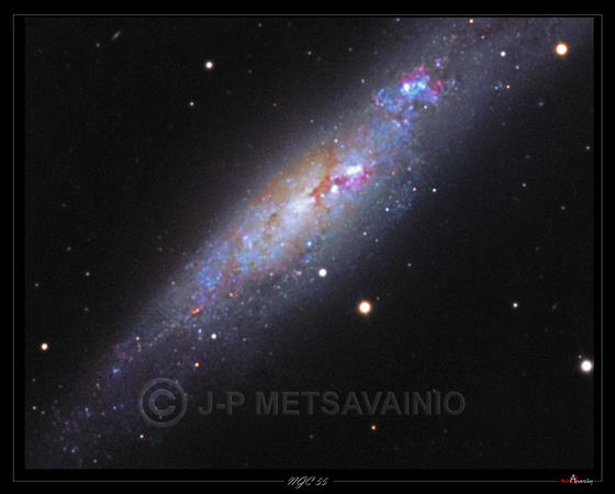 NGC 55, a closeup
