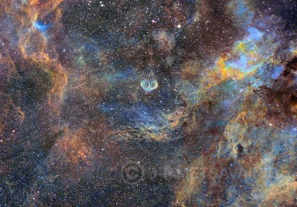 NGC 6888 as a wide field image
